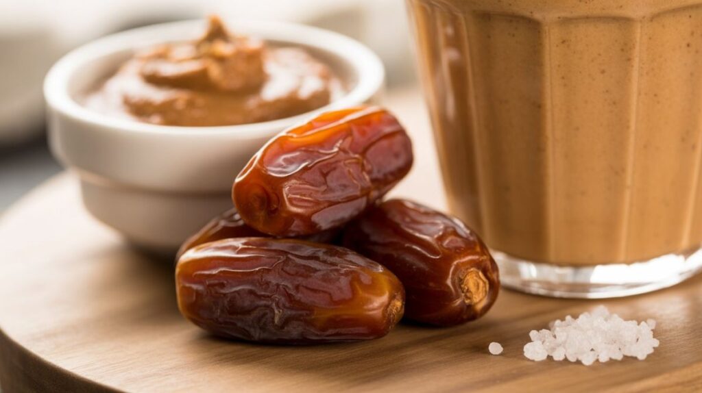 Nutty Almond & Date Power Shake - Healthy Smoothies for Weight Gain 