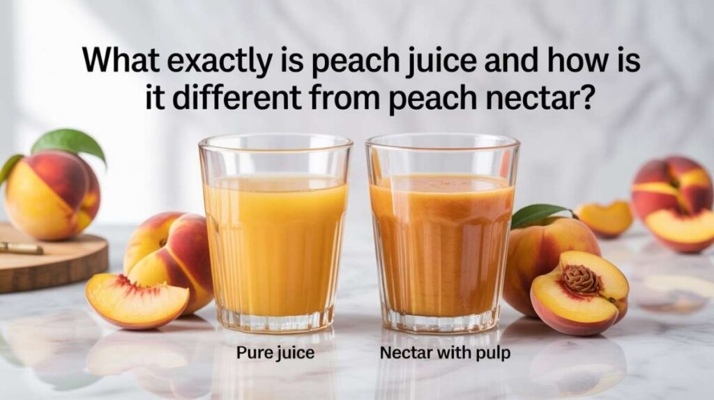 What Exactly Is Peach Juice And How Is It Different from Peach Nectar - Peach Juice