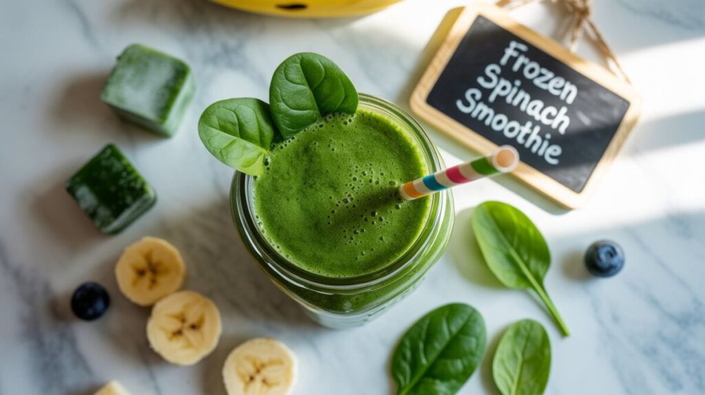 What Is a Frozen Spinach Smoothie - Frozen Spinach Smoothie