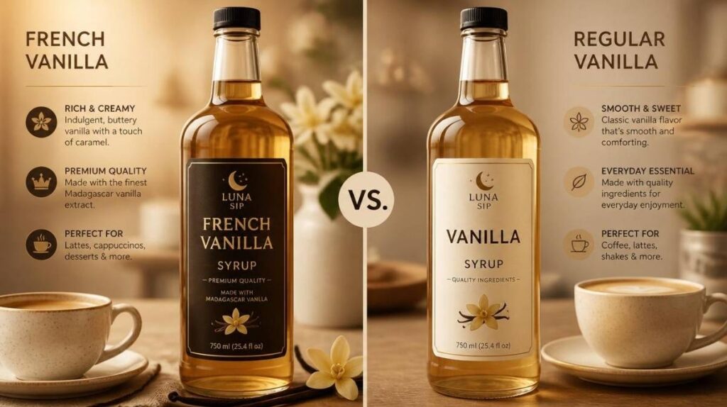 French Vanilla vs Regular Vanilla Syrup What's the Difference - French Vanilla Syrup